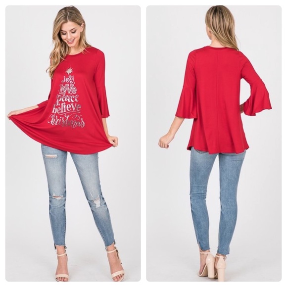 2 for $40❤️PLUS size Christmas top - Picture 6 of 11
